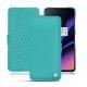 Housse cuir OnePlus 6T - Bleu fluo