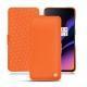 Housse cuir OnePlus 6T - Orange fluo