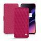 OnePlus 6T leather case - Rose fluo - Couture