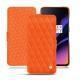Funda de piel OnePlus 6T - Orange fluo - Couture