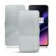 OnePlus 6T leather case - Platinium ( Pantone 877C ) 