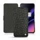 OnePlus 6T leather case - Autruche nero