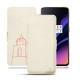Housse cuir OnePlus 6T - Blanc escumo