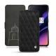 レザーケース OnePlus 6T - Negre poudro - Couture