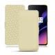 Funda de piel OnePlus 6T - Beige PU