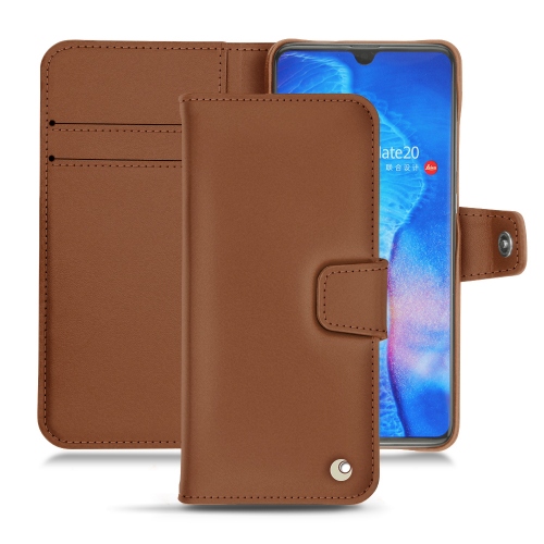 가죽 커버 Huawei Mate 20Marron ( Nappa - Pantone #8B4720 ) 