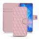 Housse cuir Huawei Mate 20 - Rose - Couture ( Nappa - Pantone 2365C ) 