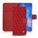 Custodia in pelle Huawei Mate 20 - Rouge - Couture ( Nappa - Pantone 199C ) 