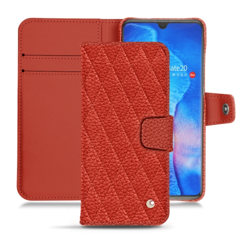 Lederschutzhülle Huawei Mate 20Papaye - Couture ( Pantone #b54317 ) 