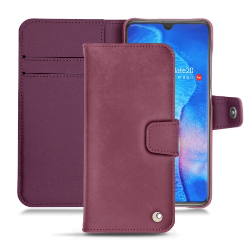 Capa em pele Huawei Mate 20Prune vintage ( Pantone #612434 ) 