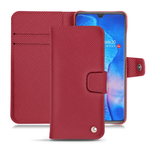 Lederschutzhülle Huawei Mate 20Rouge passion ( Pantone #a6192e ) 