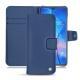 Huawei Mate 20 leather case - Bleu frisson