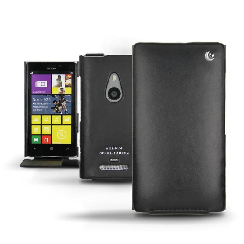 가죽 커버 Nokia Lumia 925  - Noir ( Nappa - Black ) 