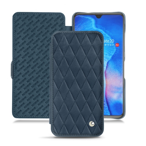 Huawei Mate 20 - Protections haut de gamme - housses, coques, étuis Jean vintage - Couture ( Pantone #2f414f  ) 