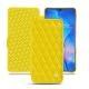 Housse cuir Huawei Mate 20 - Jaune fluo - Couture