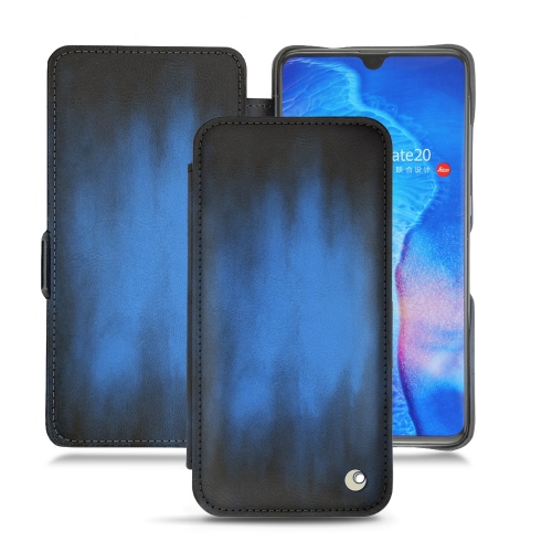 Huawei Mate 20 leather casesBleu Patine