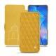 Huawei Mate 20 leather case - Jaune soulèu - Couture