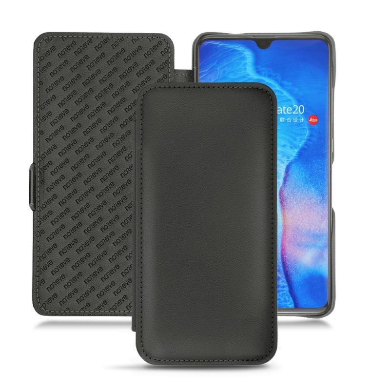 Huawei Mate 20 leather case - Noir PU