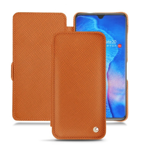가죽 커버 Huawei Mate 20Orange vibrant ( Pantone #e36b39 ) 