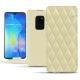 Housse cuir Huawei Mate 20 - Beige - Couture ( Nappa - Pantone 7502C ) 