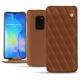硬质真皮保护套 Huawei Mate 20 - Marron - Couture ( Nappa - Pantone 1615C ) 
