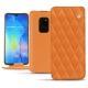 Housse cuir Huawei Mate 20 - Orange - Couture ( Nappa - Pantone 1495U ) 