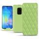 Custodia in pelle Huawei Mate 20 - Vert olive - Couture ( Nappa - Pantone 578U ) 