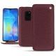Housse cuir Huawei Mate 20 - Lie de vin ( Pantone 5115C ) 
