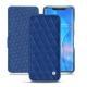 Capa em pele Huawei Mate 20 Pro - Bleu océan - Couture ( Nappa - Pantone 293C ) 