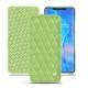 Huawei Mate 20 Pro leather case - Vert olive - Couture ( Nappa - Pantone 578U ) 
