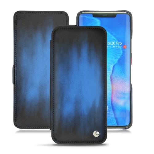 Huawei Mate 20 Pro leather casesBleu Patine