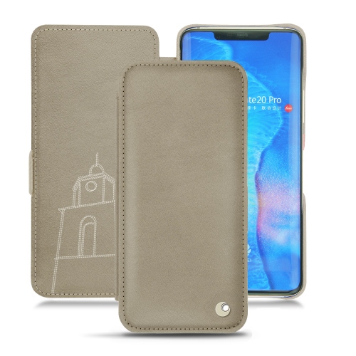 Capa em pele Huawei Mate 20 ProDarboun sabla ( Pantone #BCB1A1 )