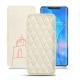 Capa em pele Huawei Mate 20 Pro - Blanc escumo - Couture
