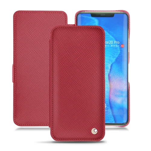 硬质真皮保护套 Huawei Mate 20 ProRouge passion ( Pantone #a6192e ) 