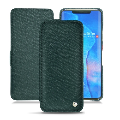 Capa em pele Huawei Mate 20 ProVert séduisant ( Pantone #1d3c34 ) 
