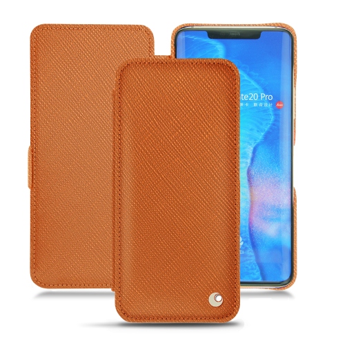 Lederschutzhülle Huawei Mate 20 ProOrange vibrant ( Pantone #e36b39 ) 