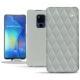가죽 커버 Huawei Mate 20 X - Gris - Couture ( Nappa - Pantone W428C ) 