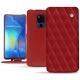 가죽 커버 Huawei Mate 20 X - Rouge - Couture ( Nappa - Pantone 199C ) 