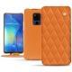 Custodia in pelle Huawei Mate 20 X - Orange - Couture ( Nappa - Pantone 1495U ) 