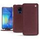 Capa em pele Huawei Mate 20 X - Lie de vin ( Pantone 5115C ) 