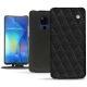 Custodia in pelle Huawei Mate 20 X - Ebène - Couture ( Sleek P C12 - Black ) 