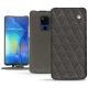 Custodia in pelle Huawei Mate 20 X - Anthracite - Couture ( Pantone 424C ) 