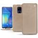 Huawei Mate 20 X leather case - Taupe vintage ( Pantone 7530C ) 