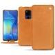 Housse cuir Huawei Mate 20 X - Mandarine vintage ( Pantone 165C ) 