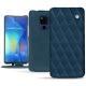 가죽 커버 Huawei Mate 20 X - Blu mediterran - Couture