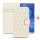 Housse cuir Huawei Mate 20 X - Blanc - Couture ( Bologna - White ) 