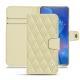 Huawei Mate 20 X leather case - Beige - Couture ( Nappa - Pantone 7502C ) 