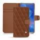 Custodia in pelle Huawei Mate 20 X - Marron - Couture ( Nappa - Pantone 1615C ) 