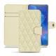Capa em pele Huawei Mate 20 X - Ivoire - Couture ( Sleek P C12 - White ) 