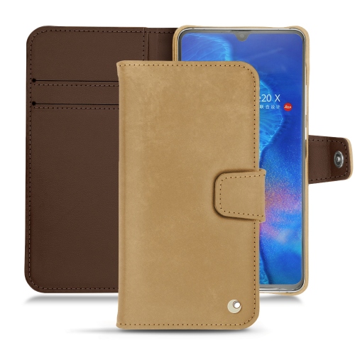 Custodia in pelle Huawei Mate 20XSable vintage ( Pantone #9b7340 ) 